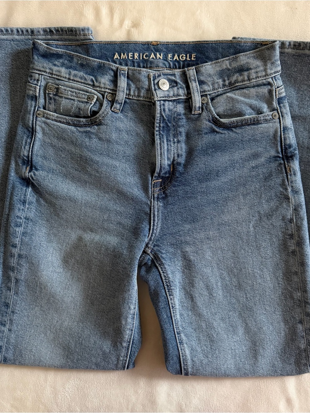 AE Super High Rise Ankle Straight Stretch Jeans NWOT